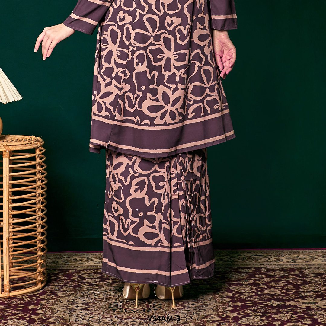 Ameera Kurung 2.0 in Brown (V54AM-3) - Image 5