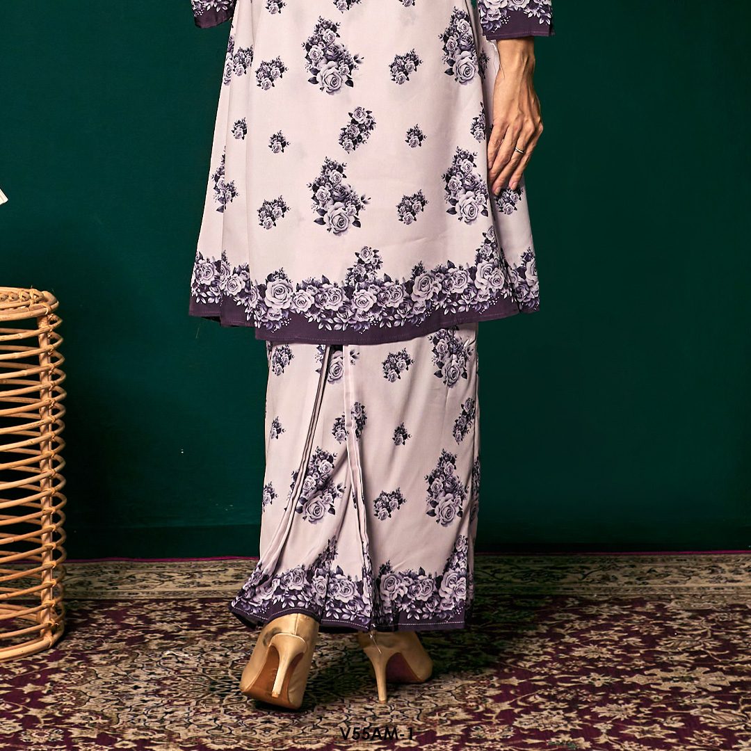 Ameera Kurung 2.0 in Deep Purple (V55AM-1) - Image 3