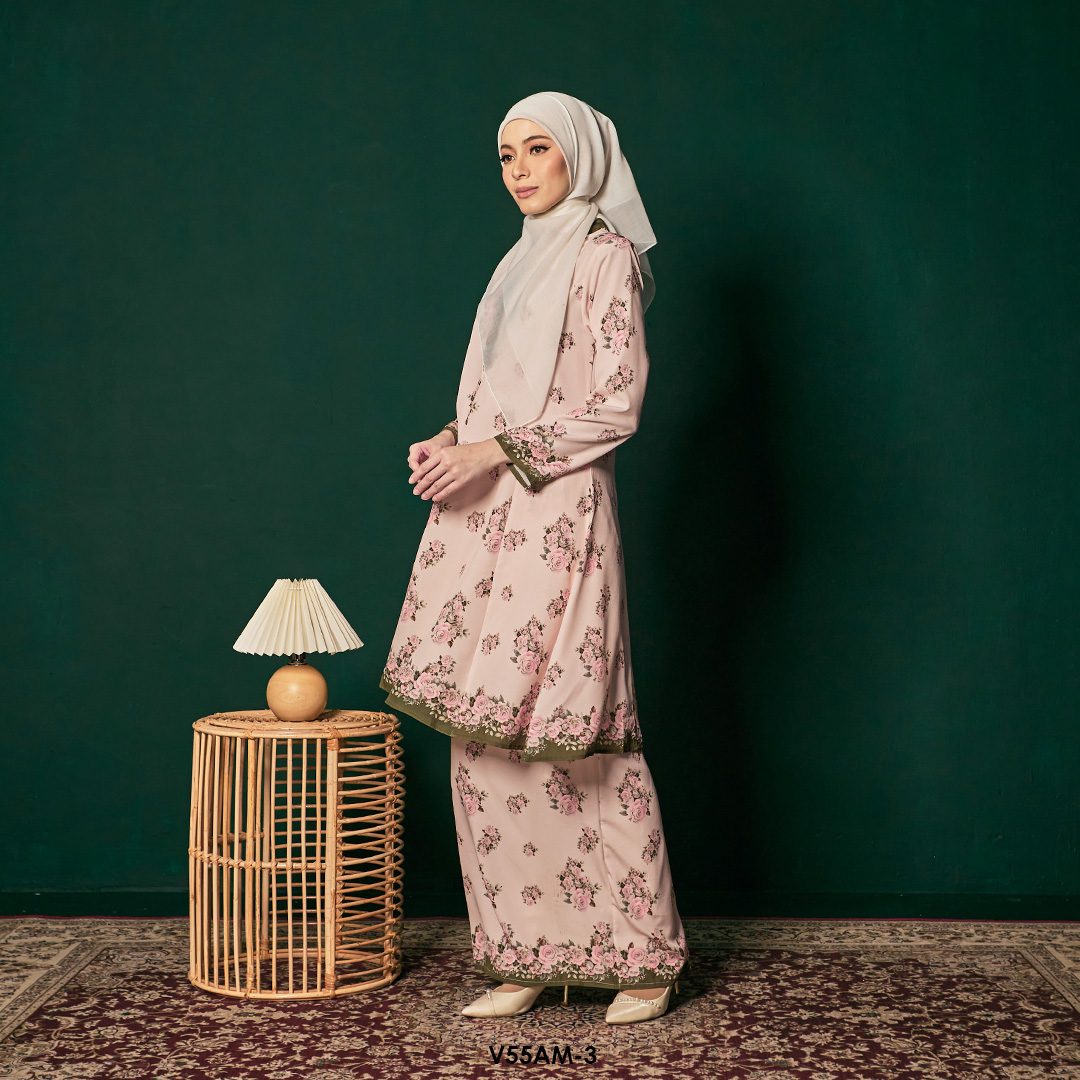 Ameera Kurung 2.0 in Olive (V55AM-3) - Image 5