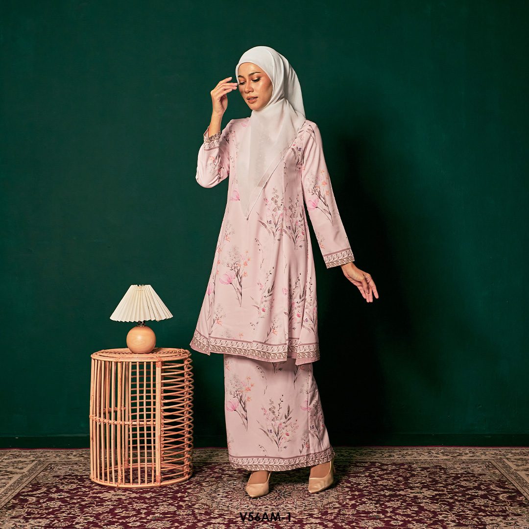 Ameera Kurung 2.0 in Brown (V56AM-1) - Image 3