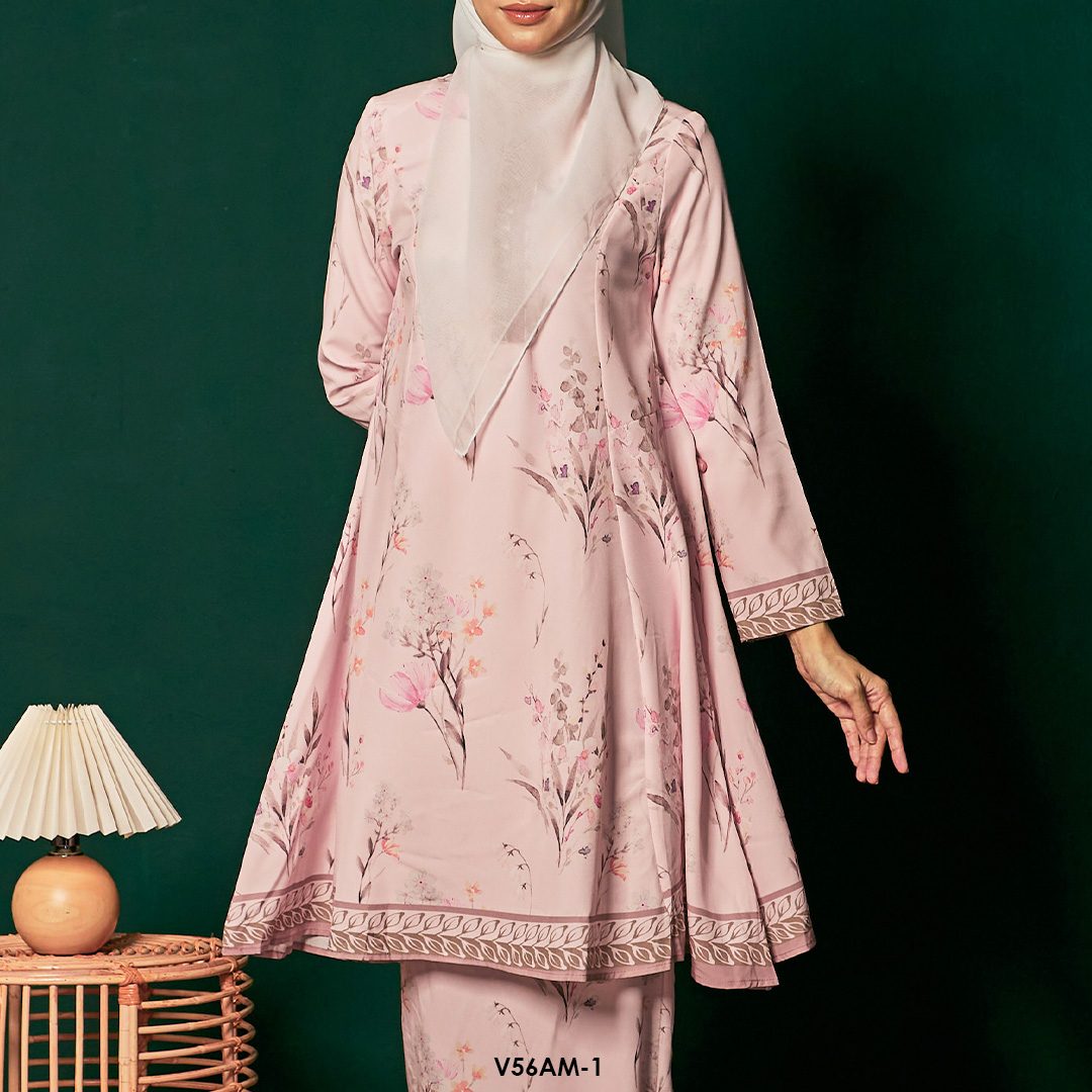 Ameera Kurung 2.0 in Brown (V56AM-1) - Image 4