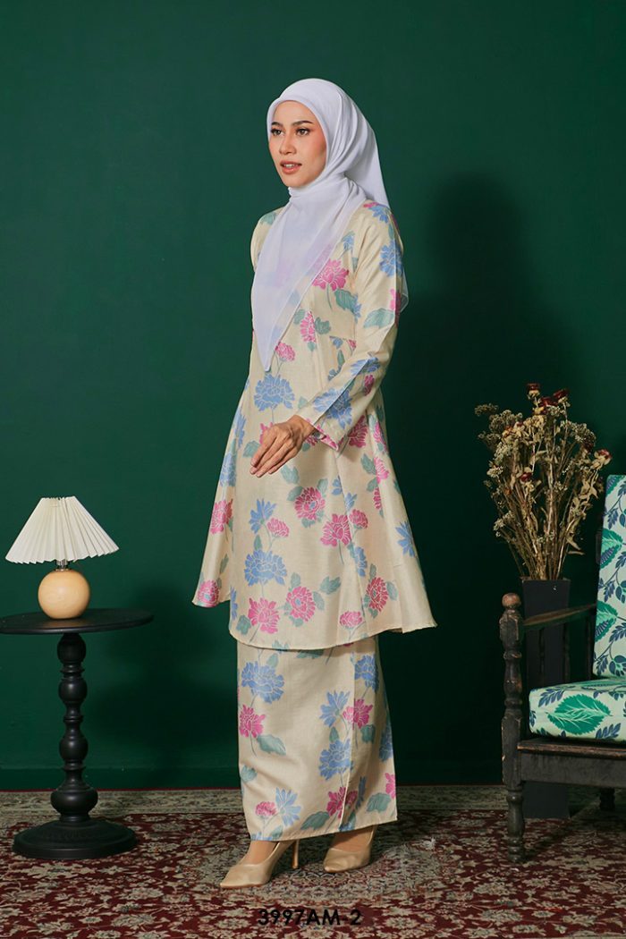 Ameera Kurung in Butter Cream (3997AM-2)