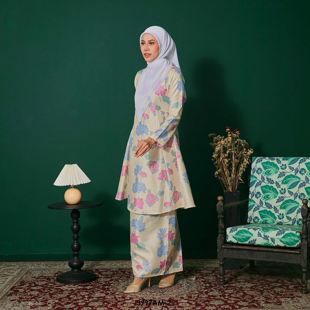 Ameera Kurung in Butter Cream (3997AM-2) - Image 2