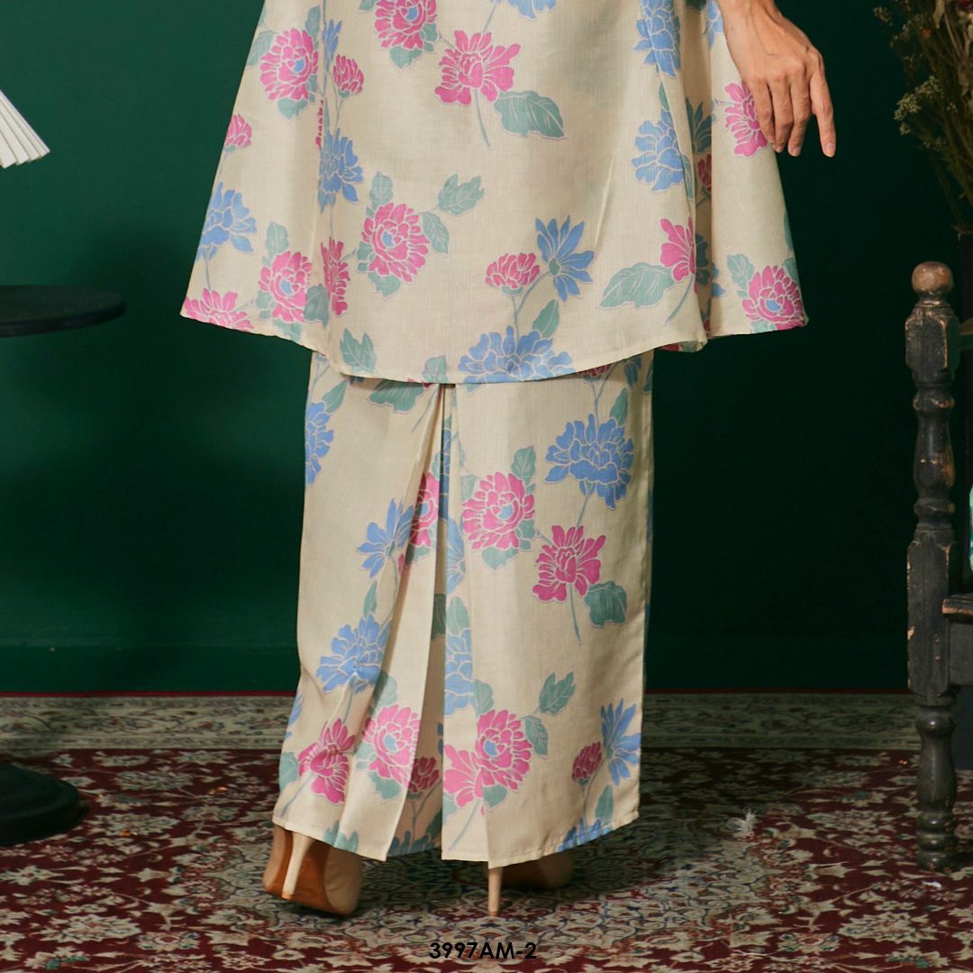 Ameera Kurung in Butter Cream (3997AM-2) - Image 3