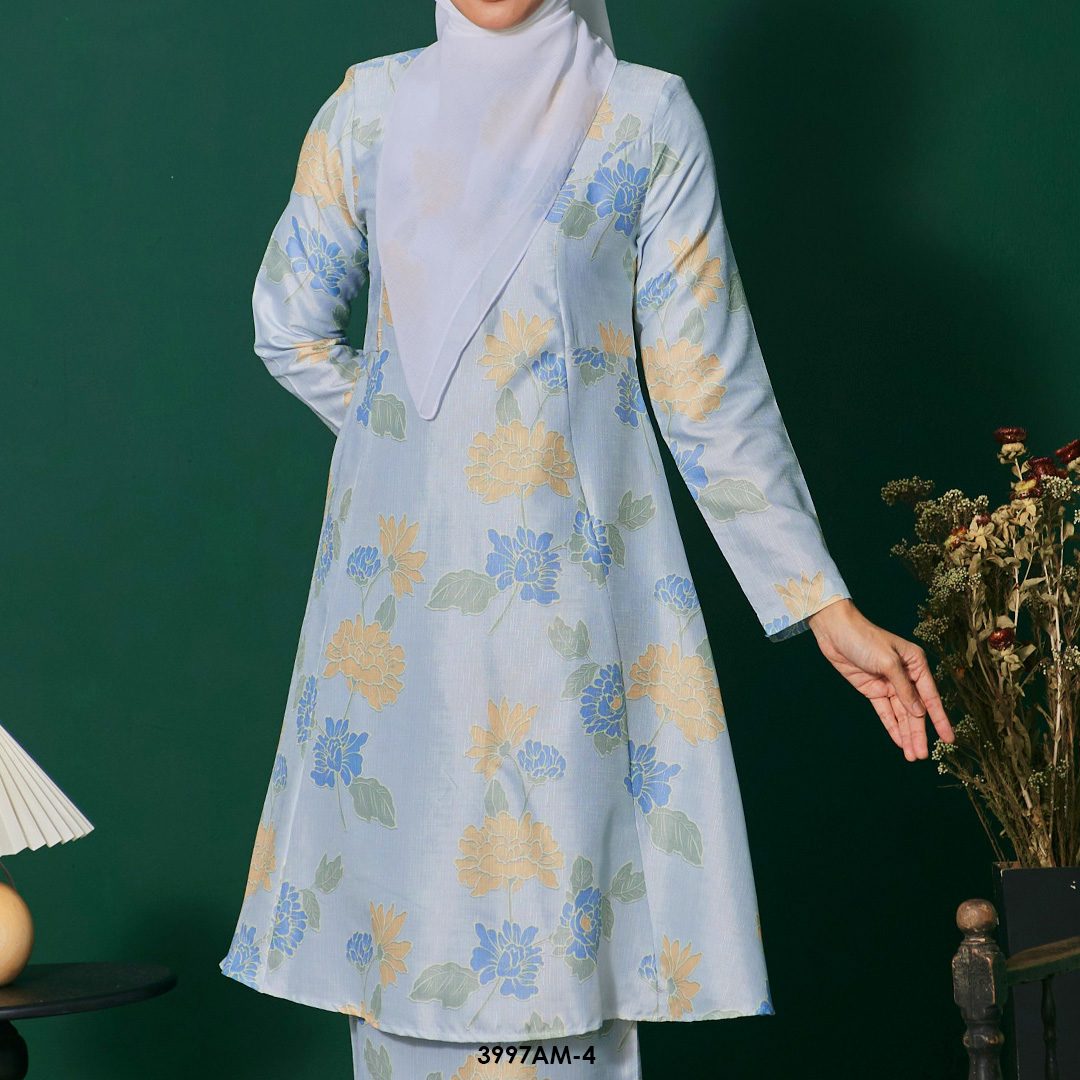 Ameera Kurung in Baby Blue (3997AM-4) - Image 4