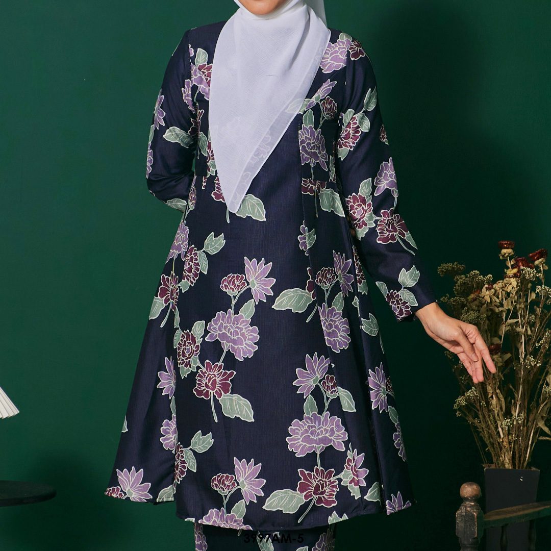 Ameera Kurung in Black (3997AM-5) - Image 3