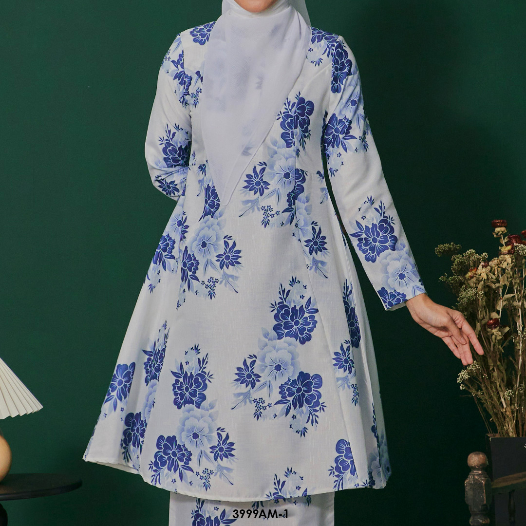 Ameera Kurung in White (3999AM-1) - Image 4