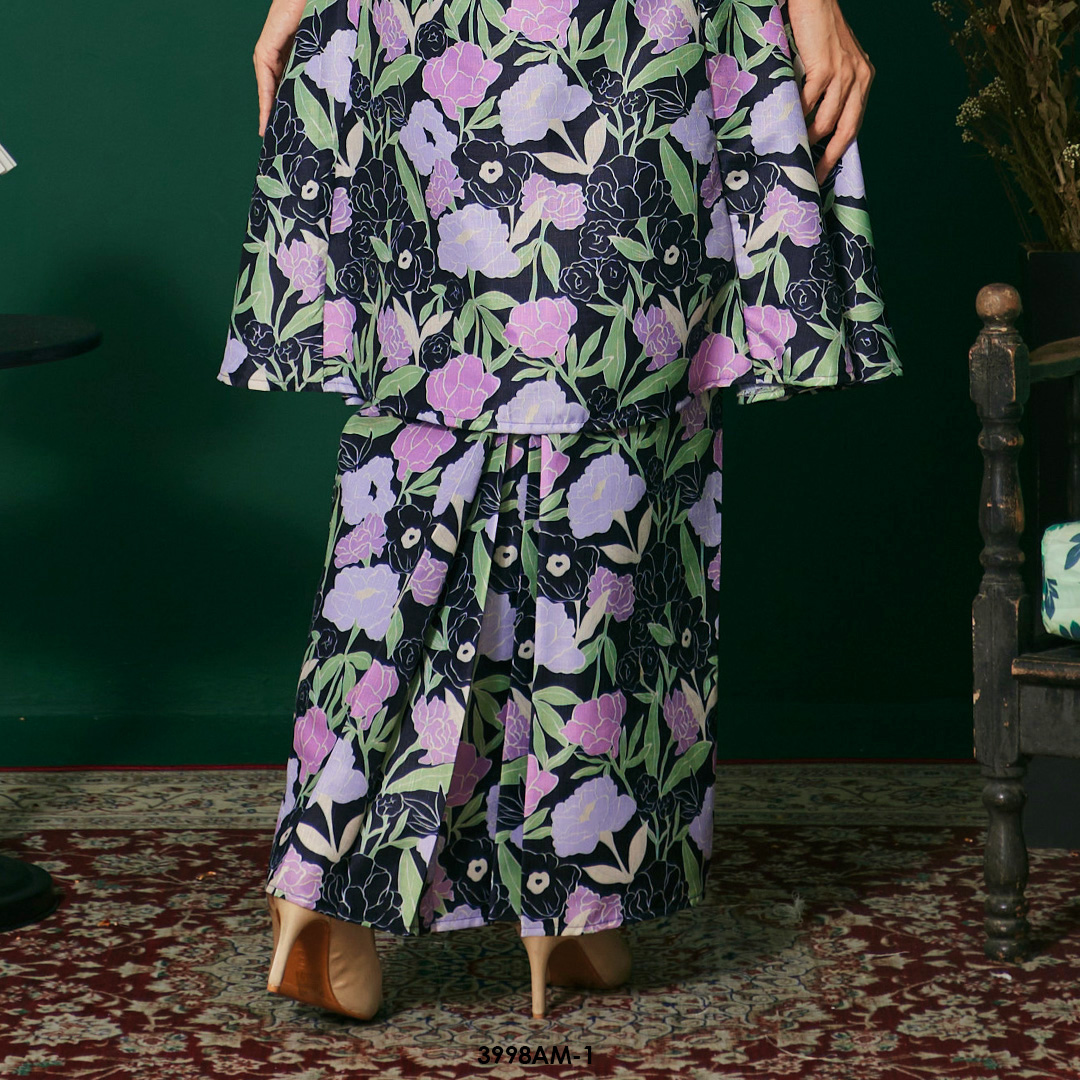 Ameera Kurung in Black (3998AM-1) - Image 3