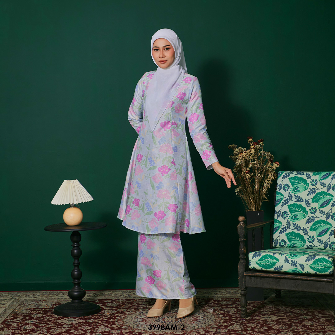 Ameera Kurung in Ice Blue (3998AM-2) - Image 2