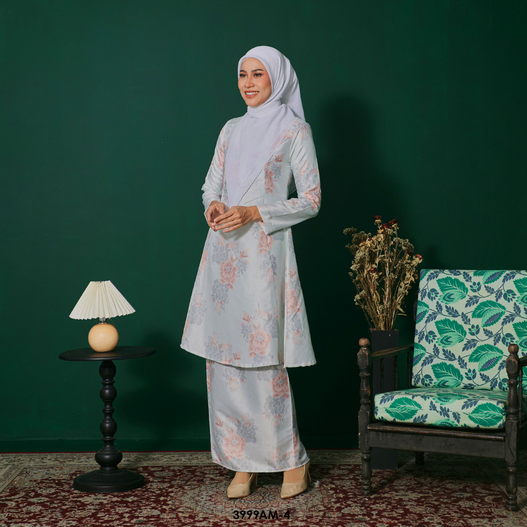 Ameera Kurung in Ice Blue (3999AM-4) - Image 2