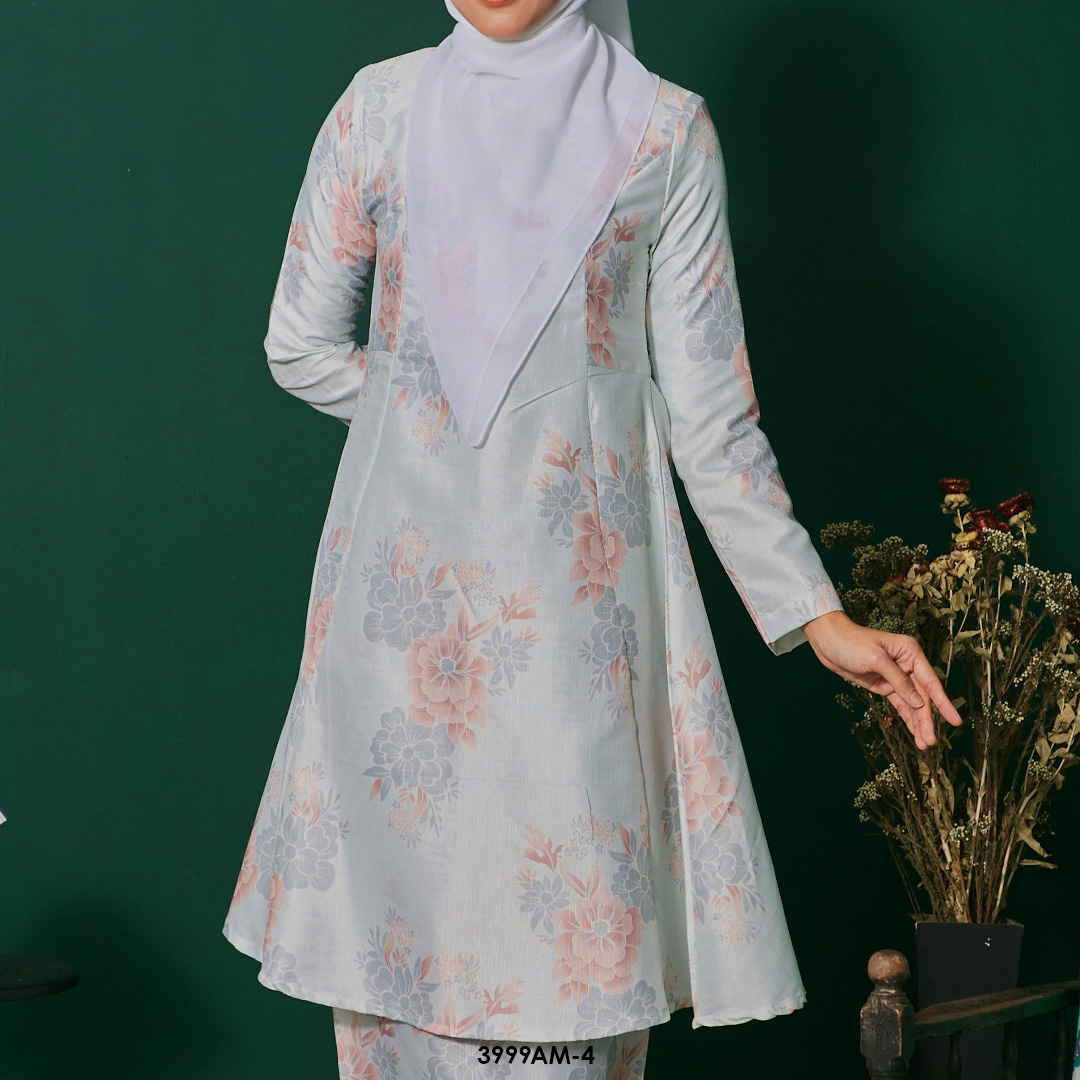 Ameera Kurung in Ice Blue (3999AM-4) - Image 4