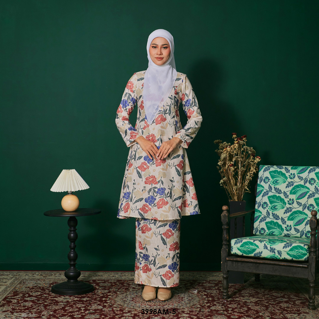 Ameera Kurung in Vanilla (3998AM-5)