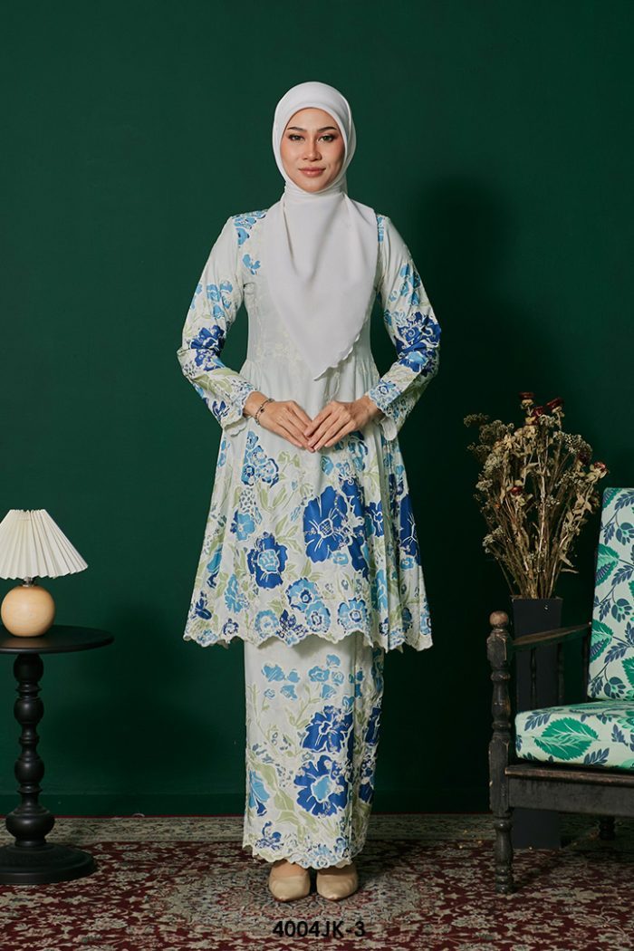 Juliana Kurung in Teal Blue (4004JK-3)