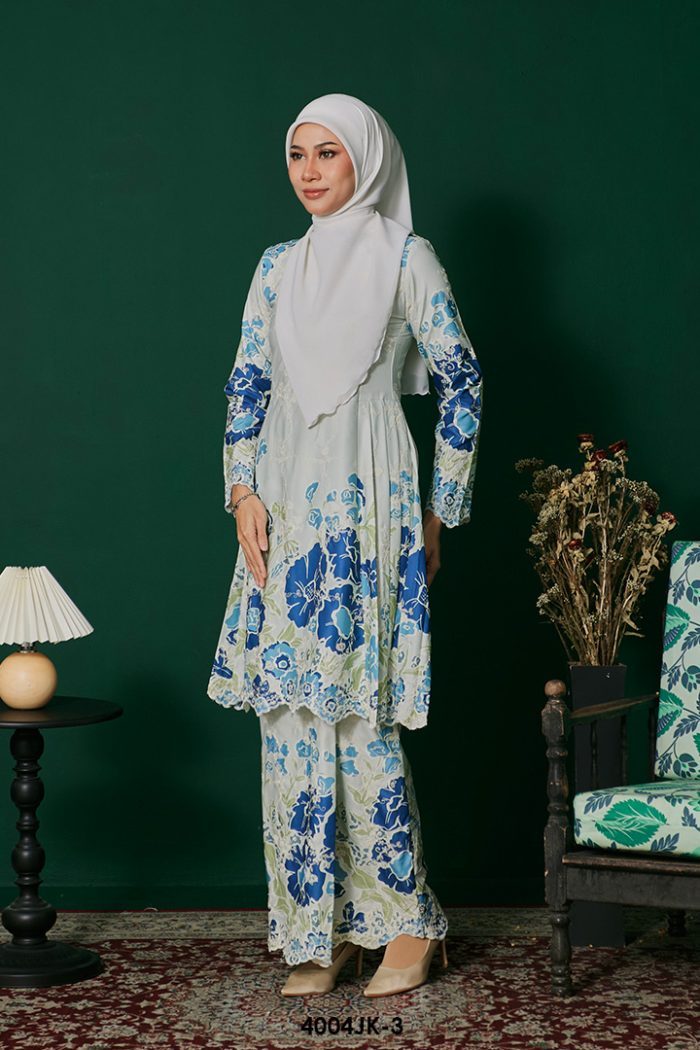 Juliana Kurung in Teal Blue (4004JK-3)