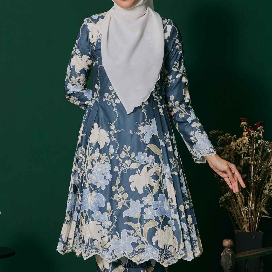 Juliana Kurung in Dark Teal (4005JK-5) - Image 3