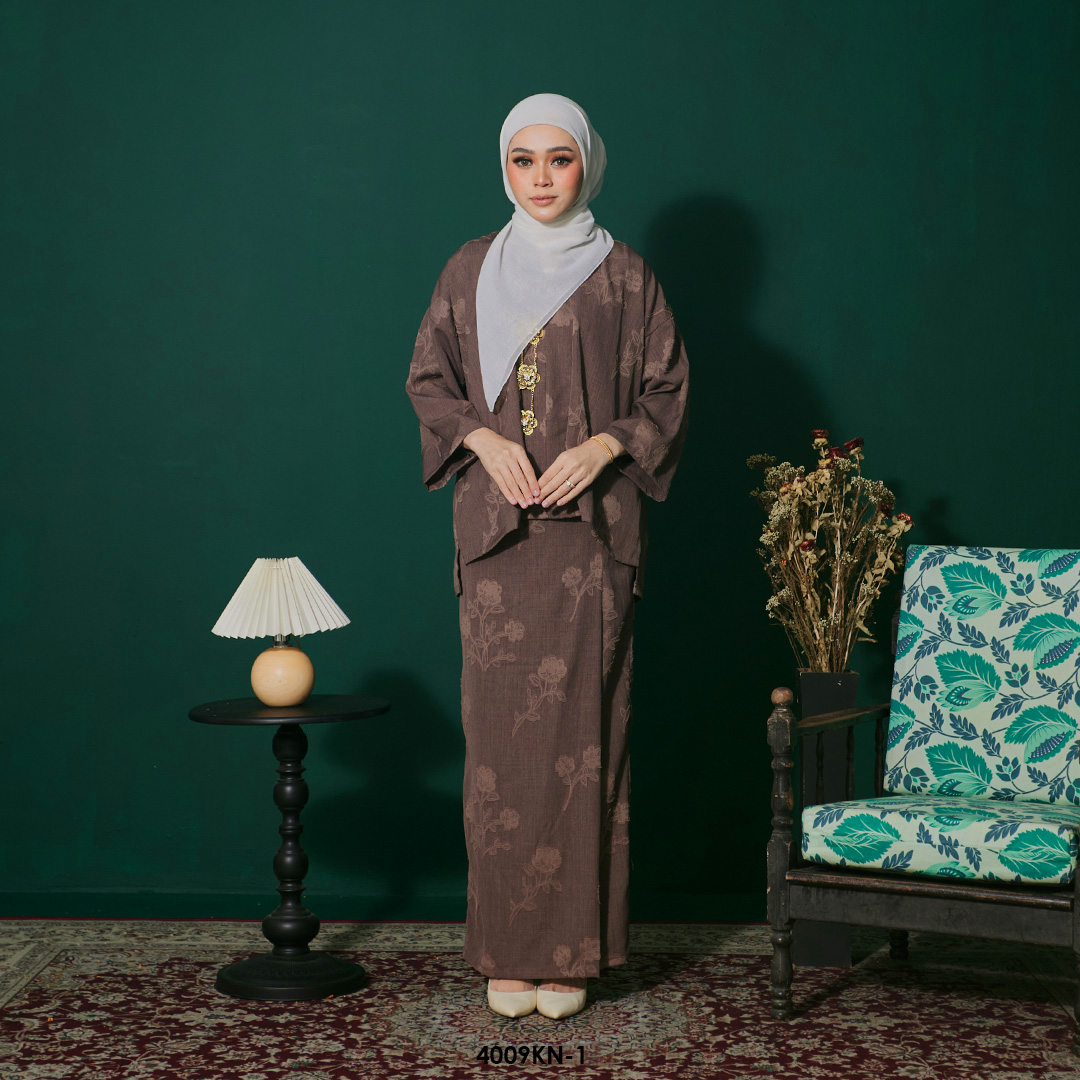 Kebaya Nilam in Cedar Brown (4009KN-1)