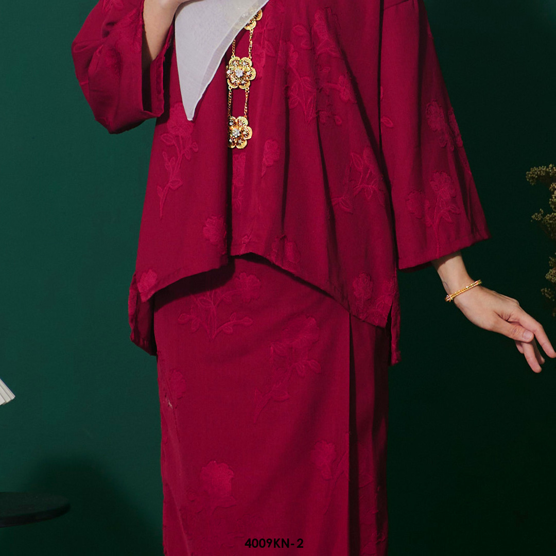 Kebaya Nilam in Scarlet Red (4009KN-2) - Image 3