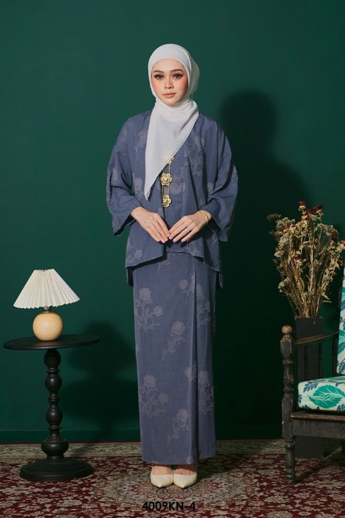 Kebaya Nilam in Dark Grey (4009KN-4)