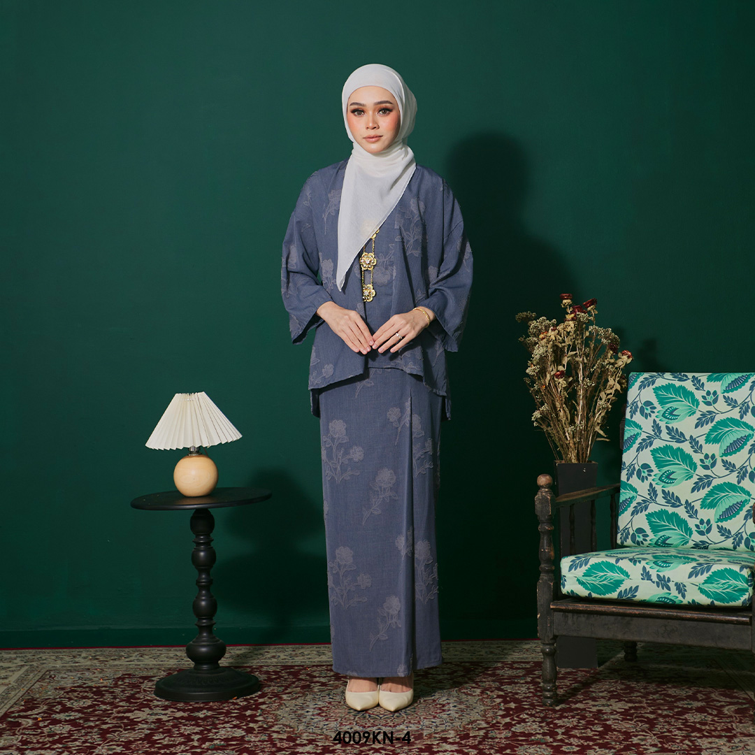 Kebaya Nilam in Dark Grey (4009KN-4)