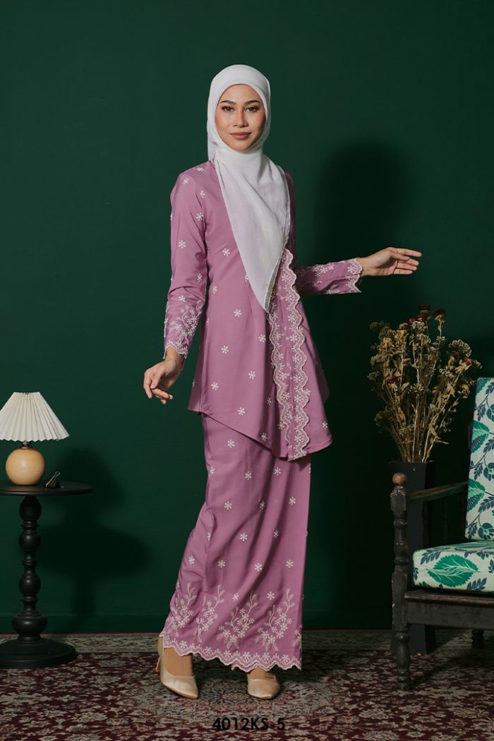 Kebaya Saloma in Dusty Pink (4012KS-5)