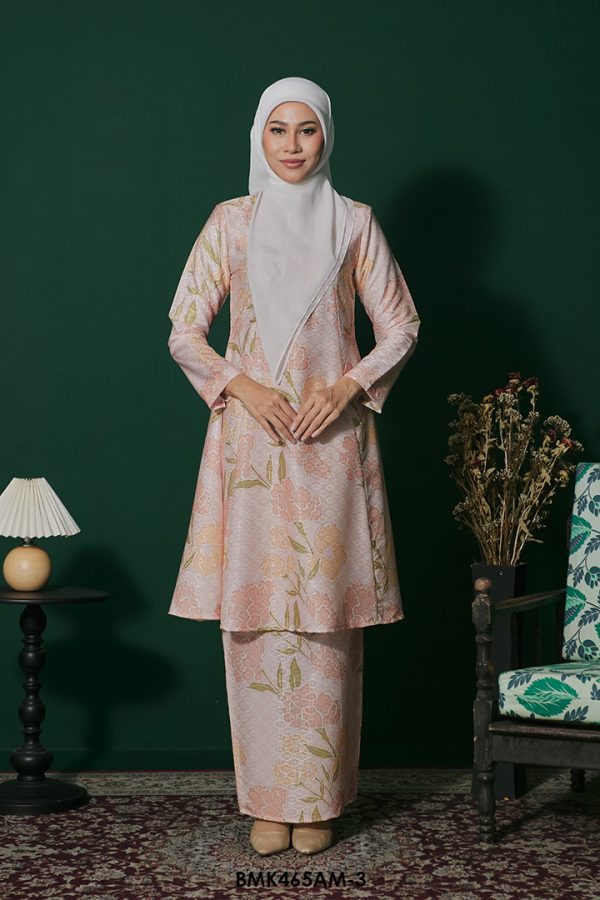 Ameera Kurung Batiq Mia in Peachy Pink (BMK465AM-3)