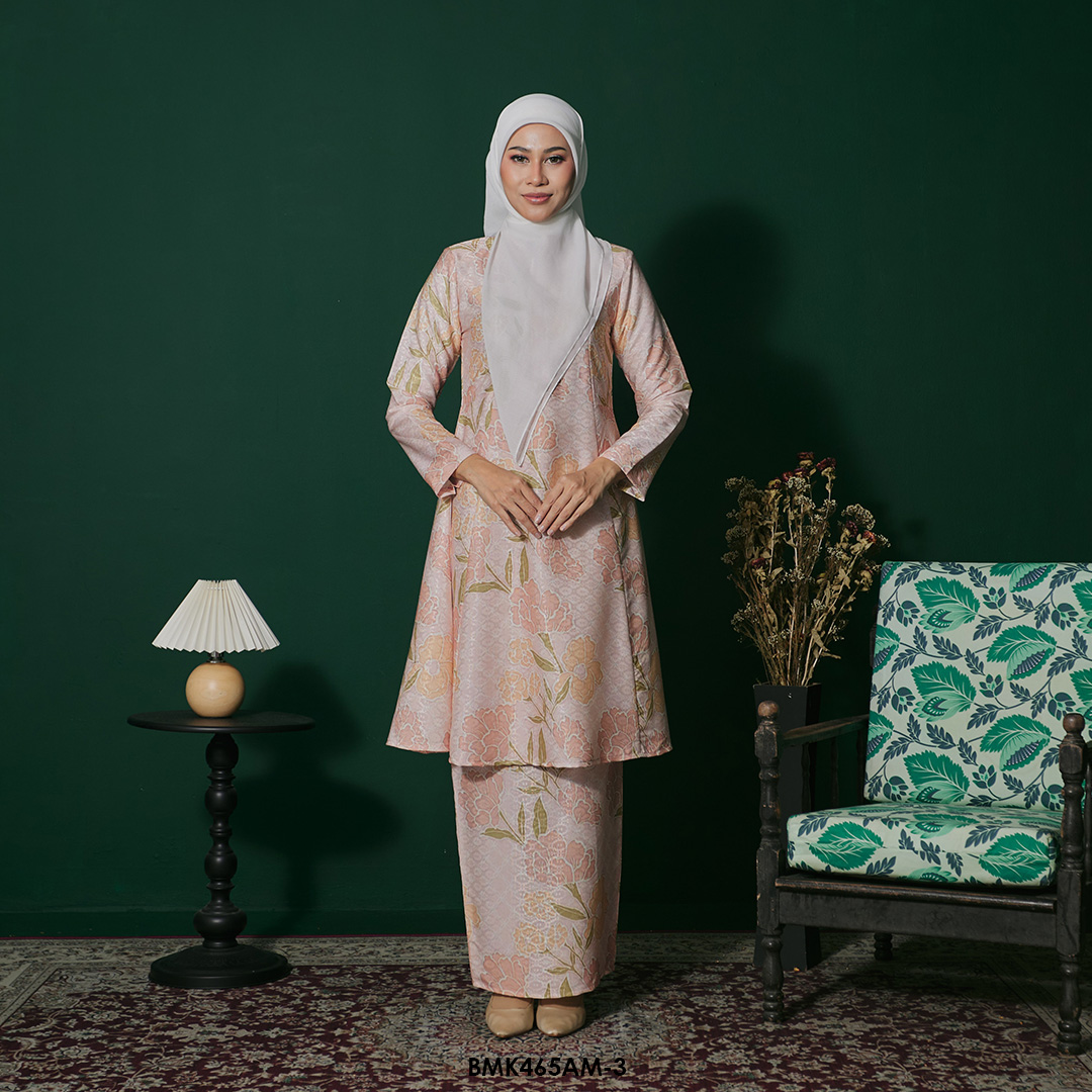 Ameera Kurung Batiq Mia in Peachy Pink (BMK465AM-3)
