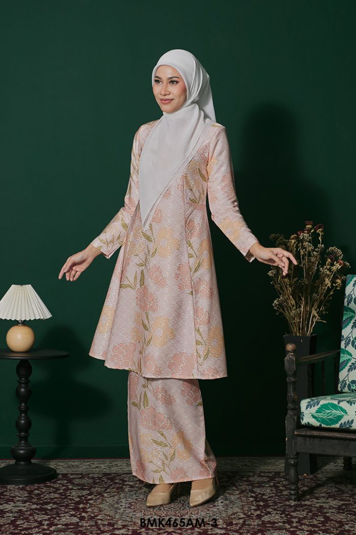 Ameera Kurung Batiq Mia in Peachy Pink (BMK465AM-3)
