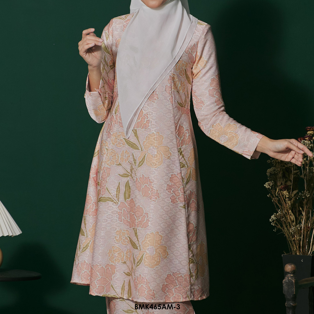 Ameera Kurung Batiq Mia in Peachy Pink (BMK465AM-3) - Image 4