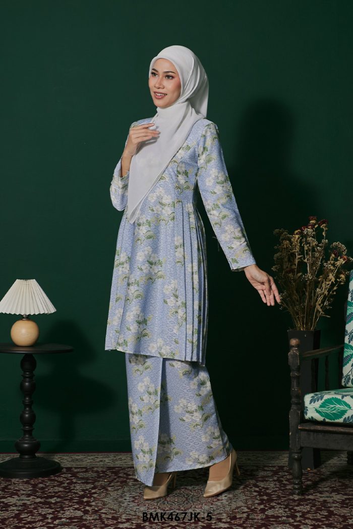 Juliana Kurung Batiq Mia in Dusty Blue (BMK467JK-5)
