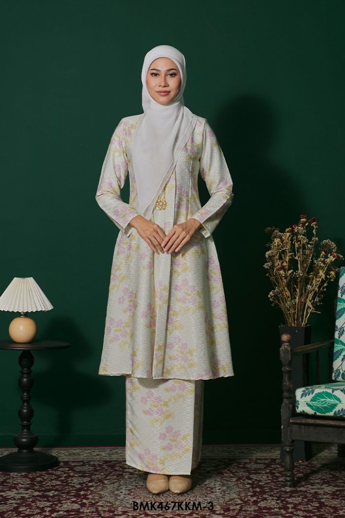 Kebarung Batiq Mia in Ivory Green (BMK467KKM-3)