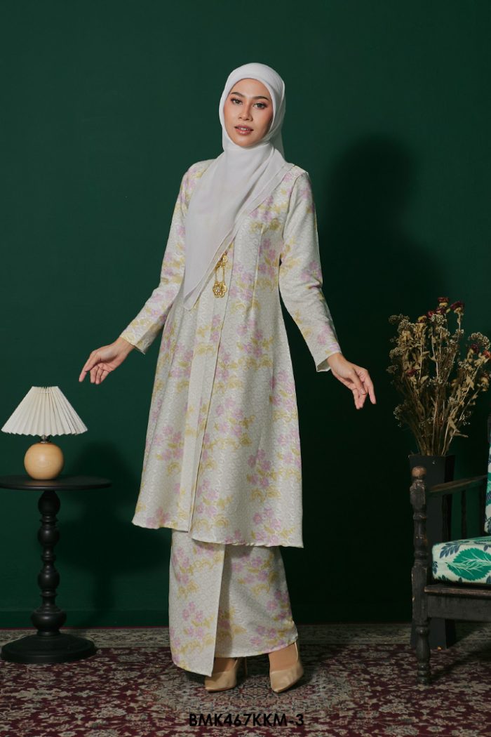 Kebarung Batiq Mia in Ivory Green (BMK467KKM-3)