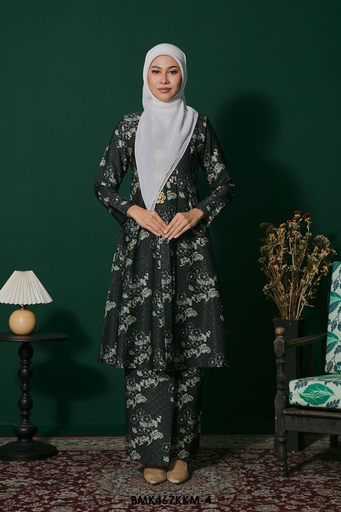 Kebarung Batiq Mia in Charcoal (BMK467KKM-4)