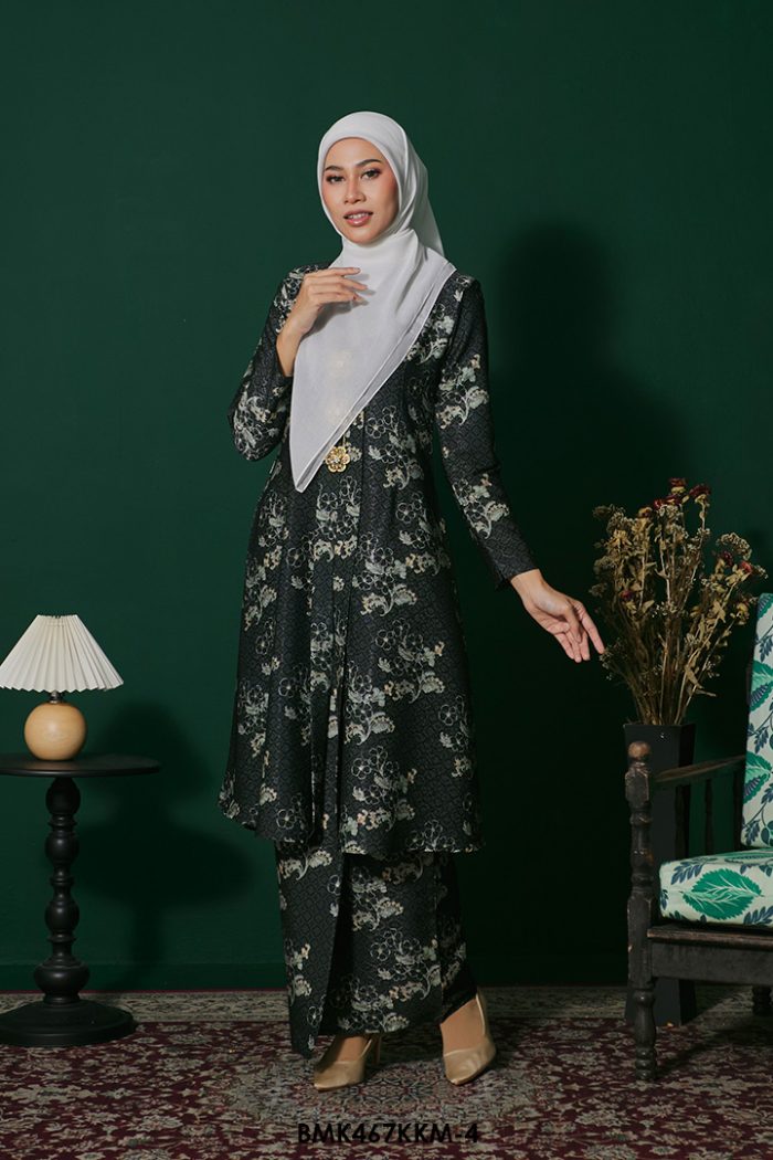 Kebarung Batiq Mia in Charcoal (BMK467KKM-4)