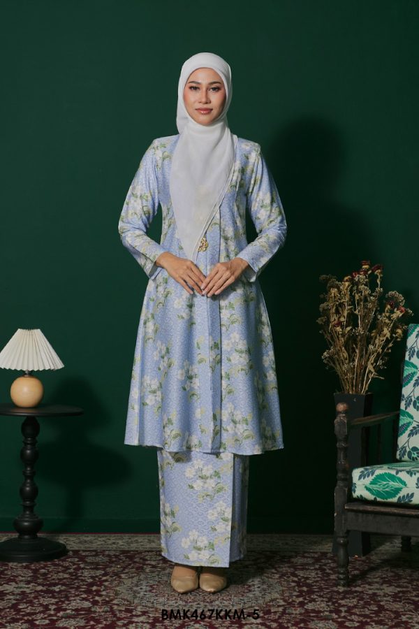 Kebarung Batiq Mia in Dusty Blue (BMK467KKM-5)