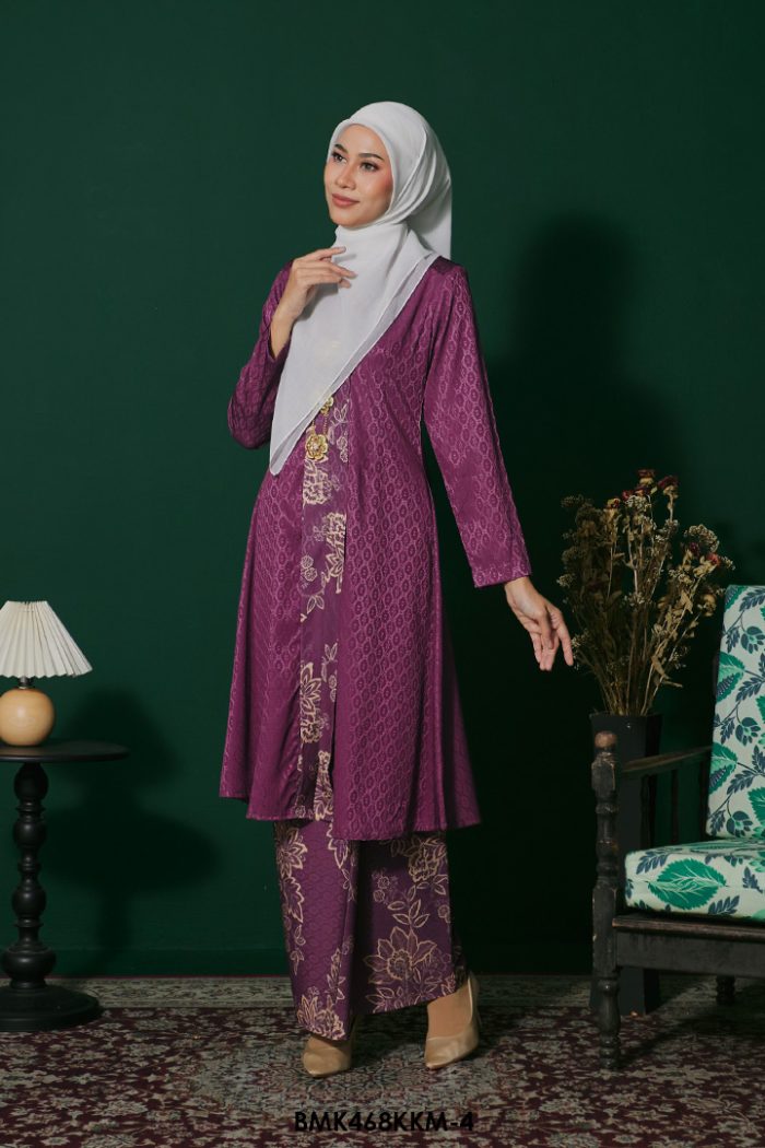 Kebarung Batiq Mia in Mulberry (BMK468KKM-4)