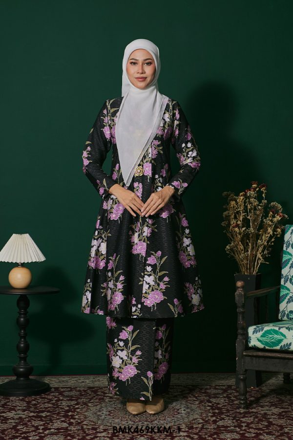 Kebarung Batiq Mia in Charcoal (BMK469KKM-1)