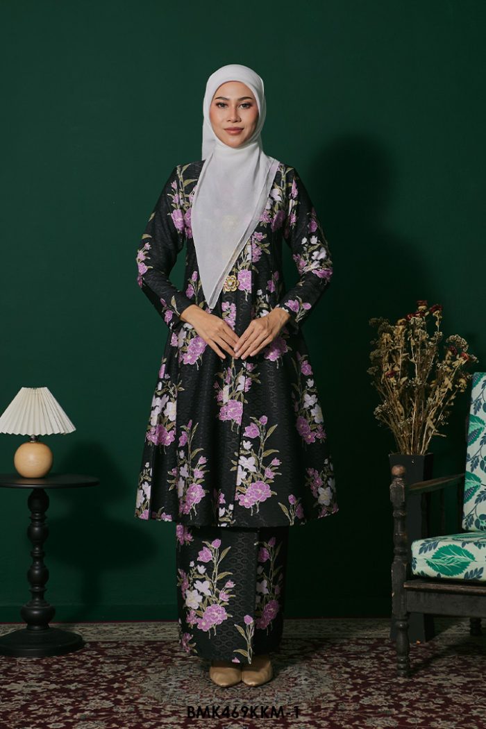 Kebarung Batiq Mia in Charcoal (BMK469KKM-1)