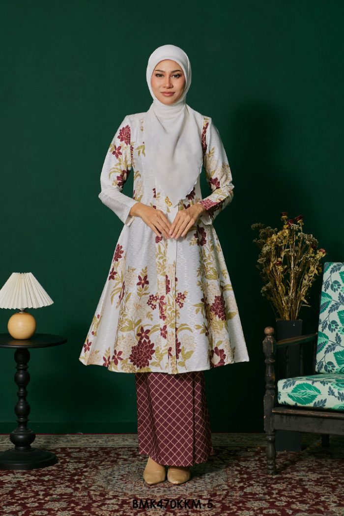 Kebarung Batiq Mia in Maroon (BMK470KKM-5)