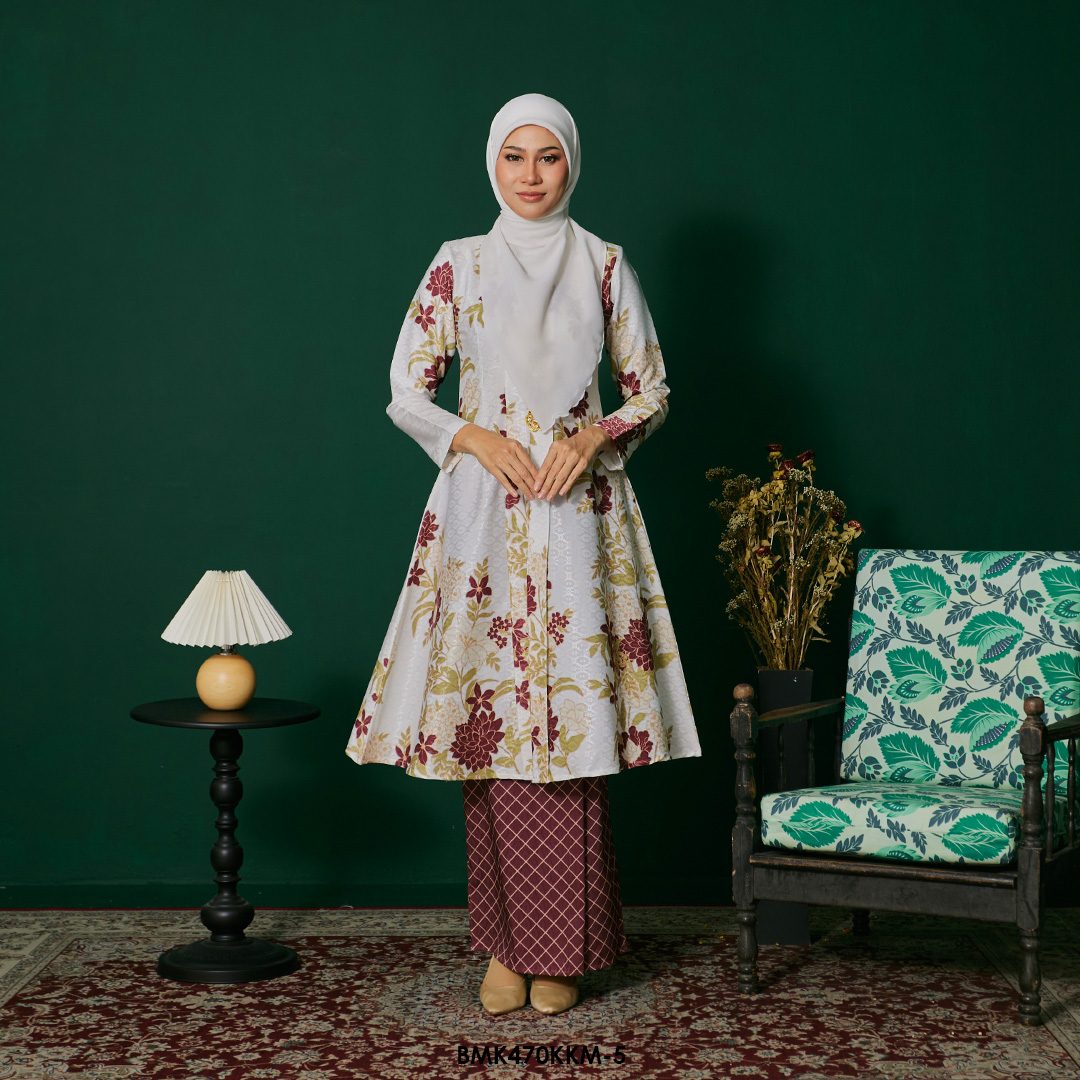 Kebarung Batiq Mia in Maroon (BMK470KKM-5)