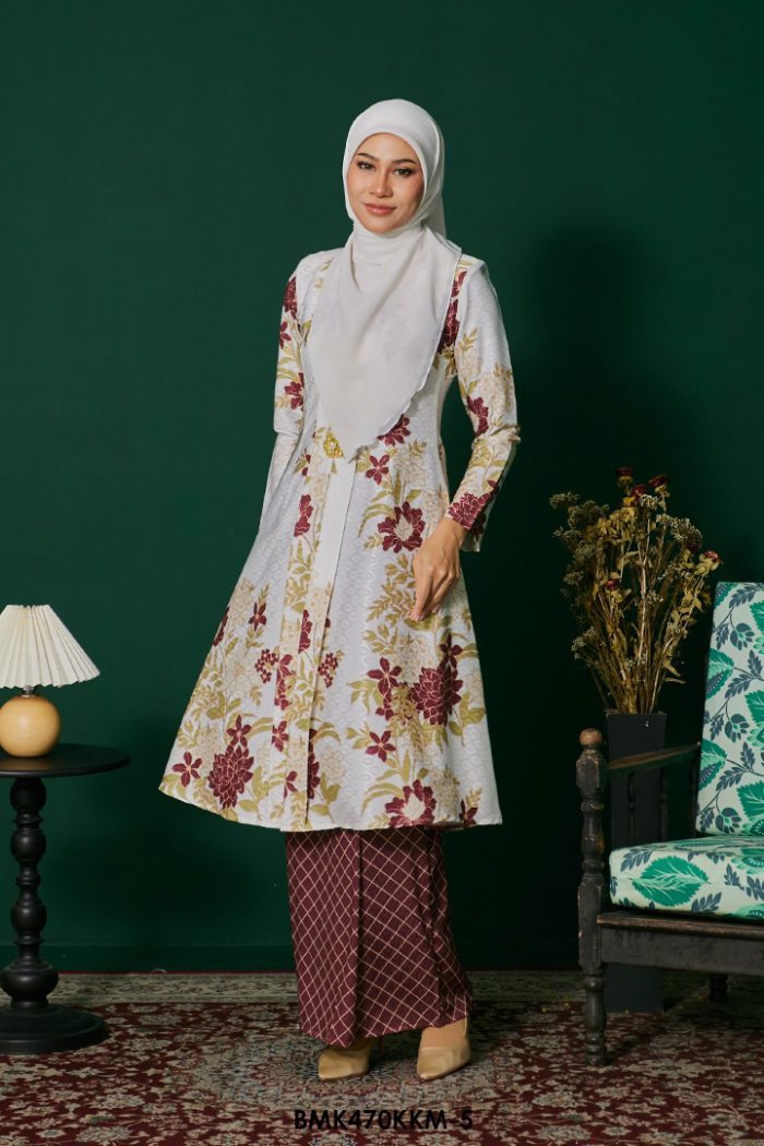 Kebarung Batiq Mia in Maroon (BMK470KKM-5)