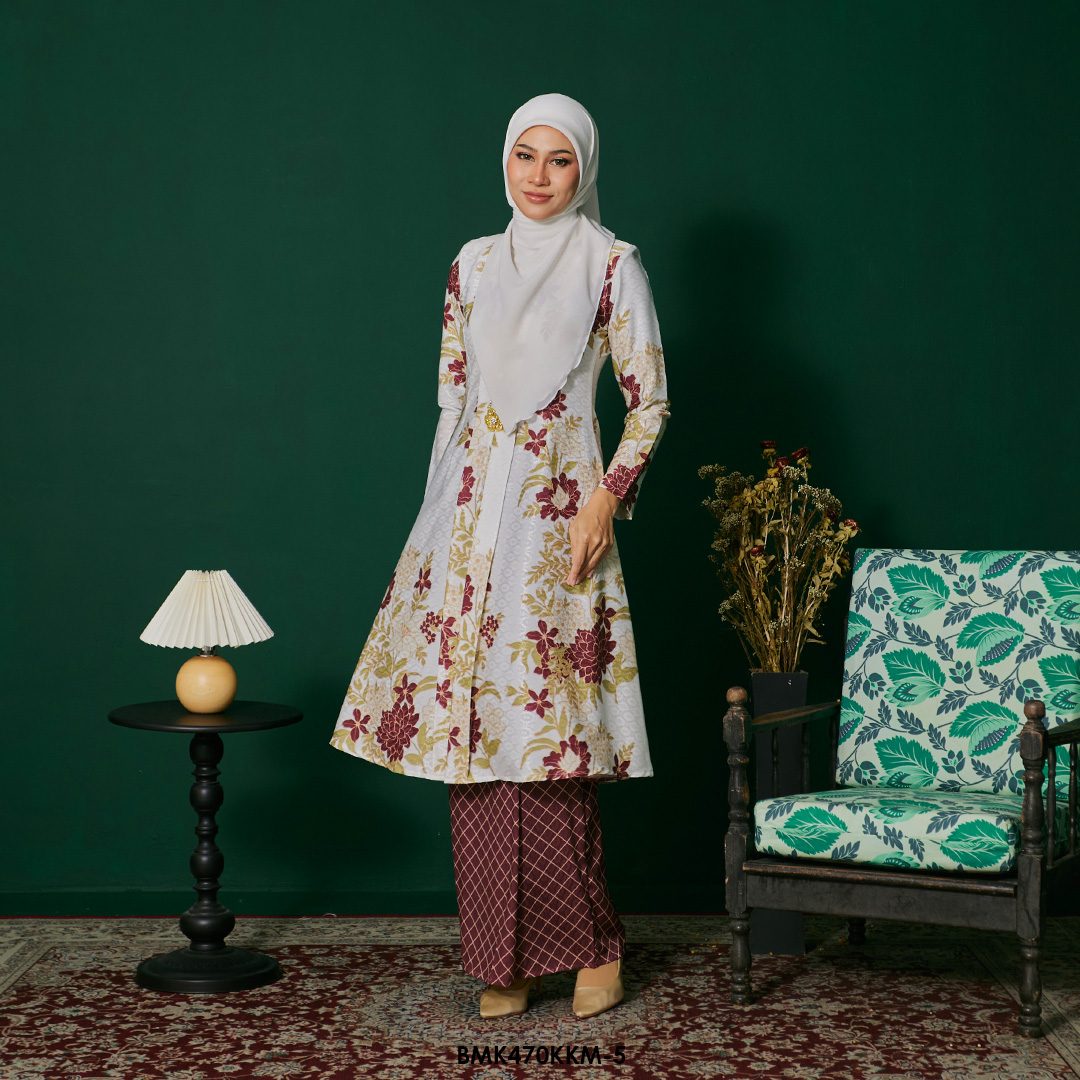 Kebarung Batiq Mia in Maroon (BMK470KKM-5) - Image 2