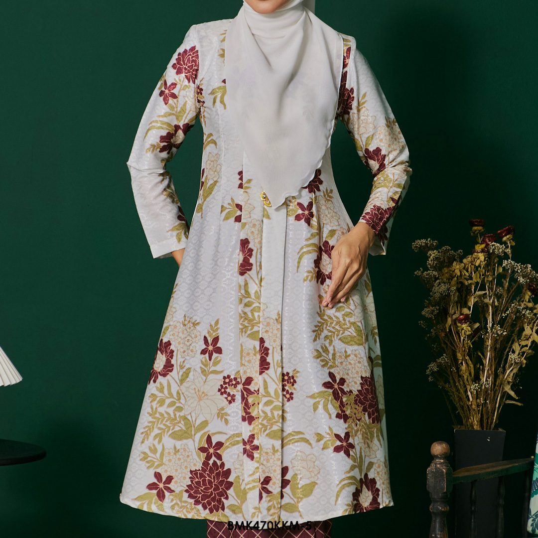 Kebarung Batiq Mia in Maroon (BMK470KKM-5) - Image 4