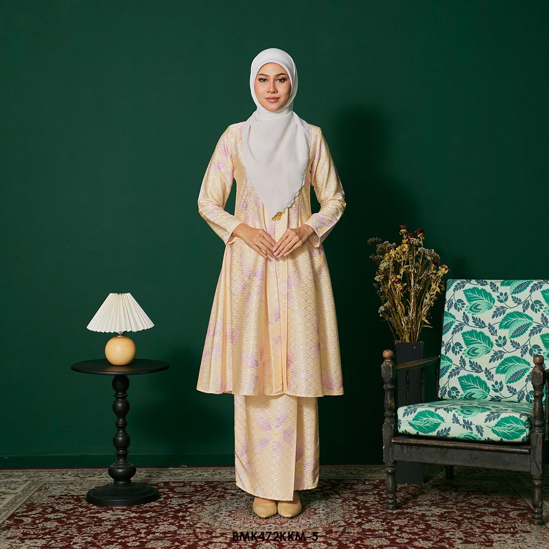 Kebarung Batiq Mia in Soft Yellow (BMK472KKM-5)