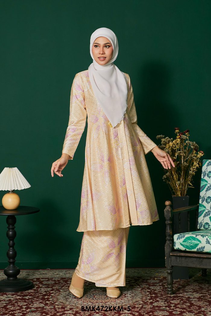 Kebarung Batiq Mia in Soft Yellow (BMK472KKM-5)