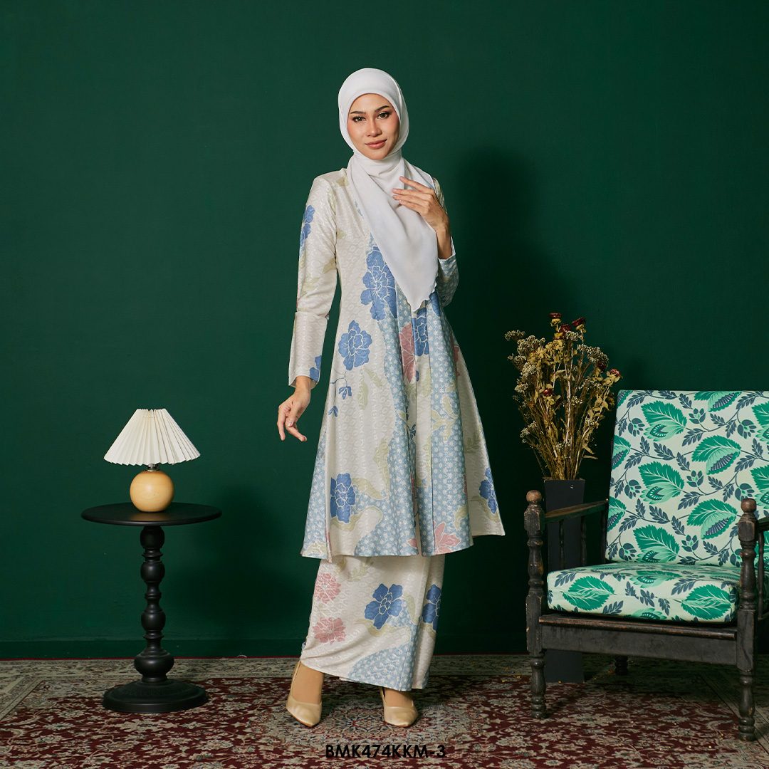 Kebarung Batiq Mia in Dusty Blue (BMK474KKM-3) - Image 2