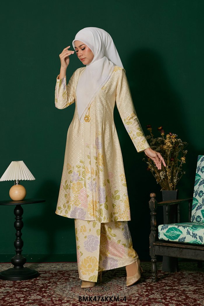 Kebarung Batiq Mia in Light Yellow (BMK476KKM-4)