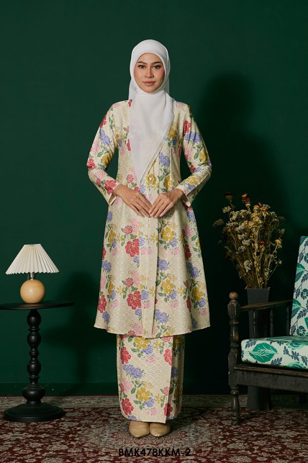 Kebarung Batiq Mia in Pastel Yellow (BMK478KKM-2)