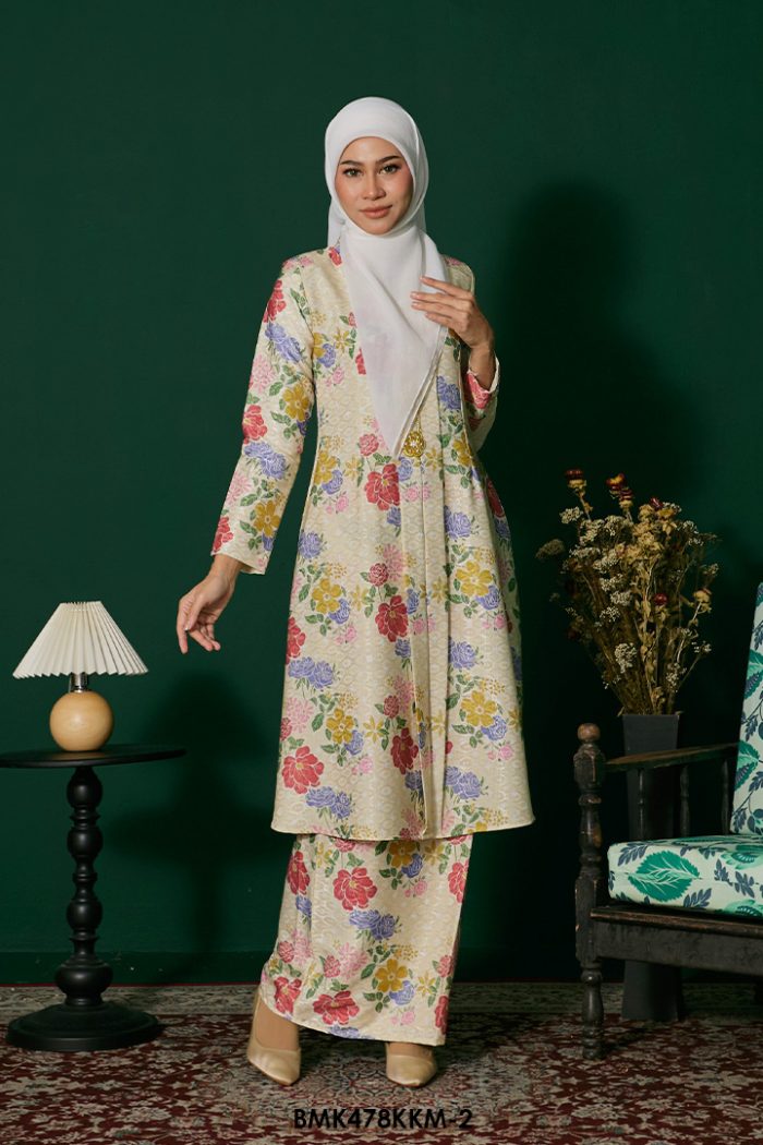 Kebarung Batiq Mia in Pastel Yellow (BMK478KKM-2)