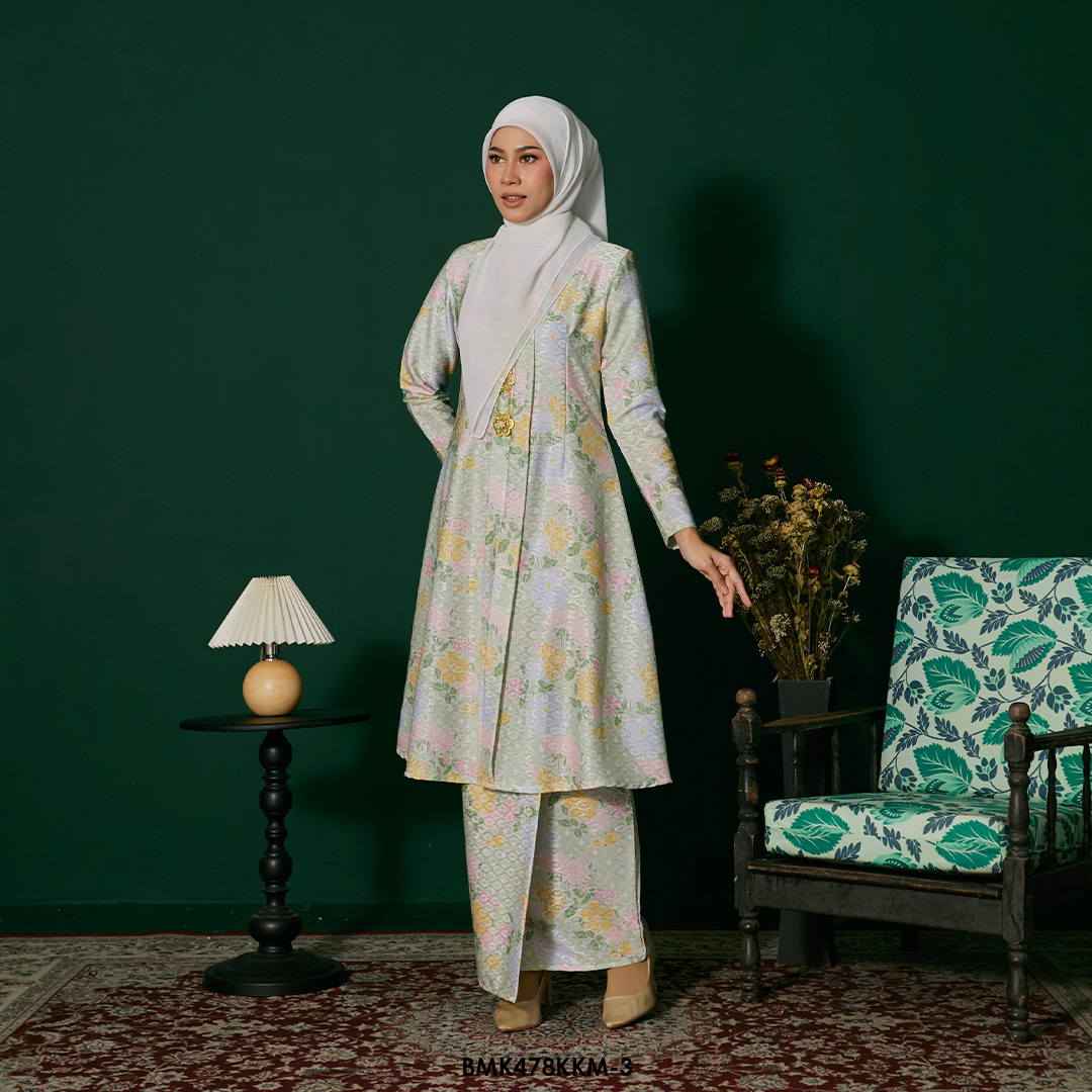 Kebarung Batiq Mia in Pastel Green (BMK478KKM-3) - Image 2