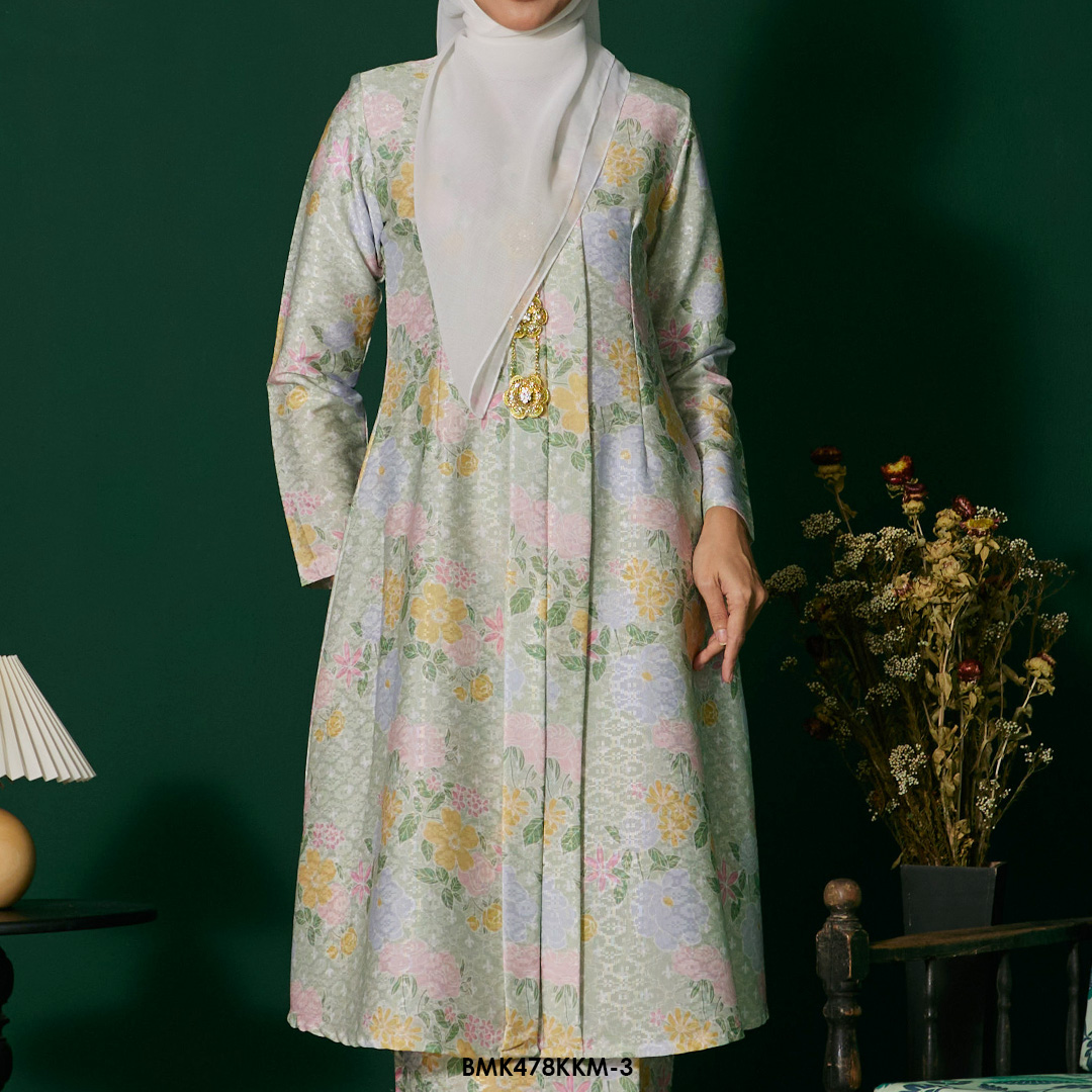 Kebarung Batiq Mia in Pastel Green (BMK478KKM-3) - Image 3